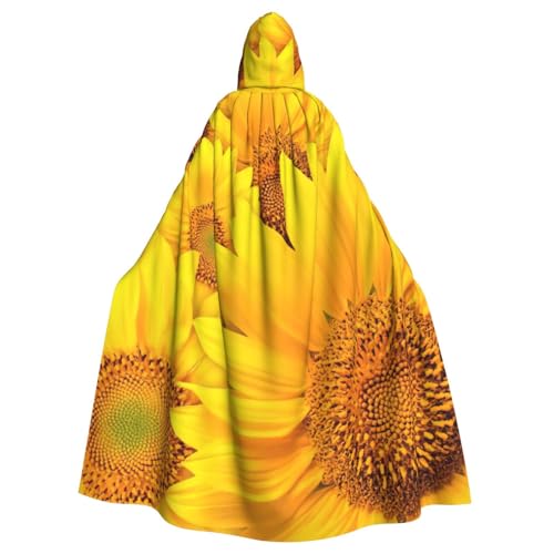 PPHGUT Unisex-Kapuzenumhang mit Sonnenblumen-Aufdruck, für Cosplay, Mittelalter und Festivals, passend für Halloween PPHGUT Unisex-Kapuzenumhang mit Sonnenblumen-Aufdruck, für Cosplay, Mittelalter und Festivals, passend für Halloween von PPHGUT