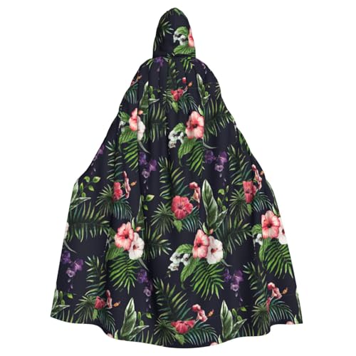 PPHGUT Unisex-Umhang mit Kapuze und Blumenmuster, für Cosplay, Mittelalter und Festivals, passend für Halloween PPHGUT Unisex-Umhang mit Kapuze und Blumenmuster, für Cosplay, Mittelalter und Festivals, passend für Halloween von PPHGUT