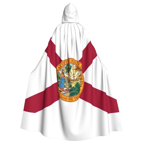PPHGUT Unisex-Umhang mit Kapuze und Florida-Flagge, für Cosplay, Mittelalter und Festivals, passend für Halloween PPHGUT Unisex-Umhang mit Kapuze und Florida-Flagge, für Cosplay, Mittelalter und Festivals, passend für Halloween von PPHGUT