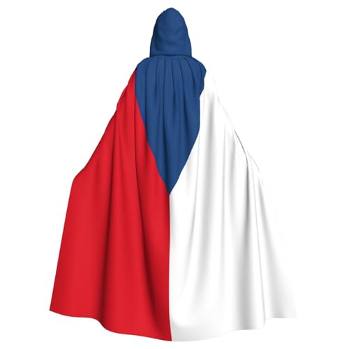 PPHGUT Unisex-Umhang mit Kapuze und Kapuze, Motiv: Flagge der Tschechischen Republik, für Cosplay, Mittelalter und Festivals, passend PPHGUT Unisex-Umhang mit Kapuze und Kapuze, Motiv: Flagge der Tschechischen Republik, für Cosplay, Mittelalter und Festivals, passend von PPHGUT