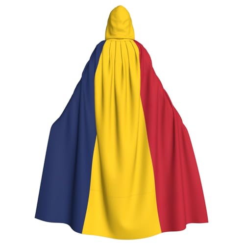 PPHGUT Unisex-Umhang mit Kapuze und Tschad-Flagge, mit Kapuze, für Cosplay, Mittelalter und Festivals von PPHGUT
