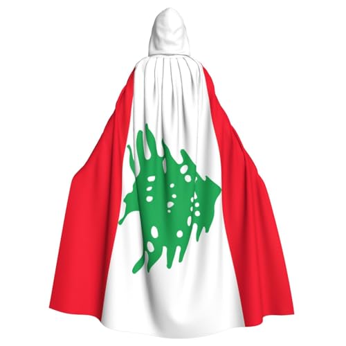 PPHGUT Unisex-Umhang mit Libanon-Flagge, mit Kapuze, für Cosplay, Mittelalter und Festivals, passend für Halloween PPHGUT Unisex-Umhang mit Libanon-Flagge, mit Kapuze, für Cosplay, Mittelalter und Festivals, passend für Halloween von PPHGUT