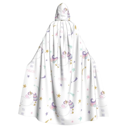 PPHGUT You Are Magical Print Unisex Kapuzenumhang mit Kapuze für Cosplay, Mittelalter und Festivals von PPHGUT