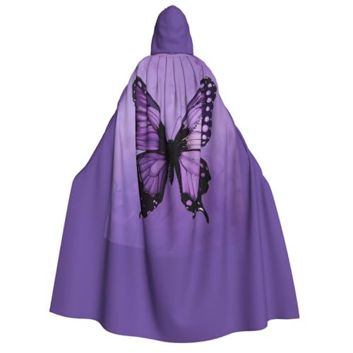 Umhang mit Kapuze, Schmetterlings-Motiv, Unisex, Halloween, Karneval, Mottopartys, Cosplay von PPHGUT