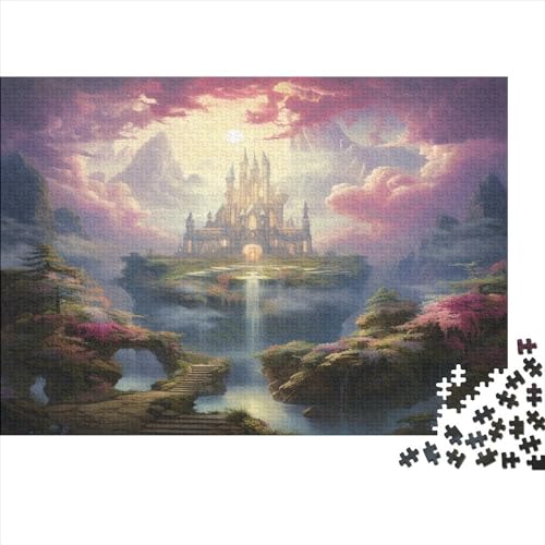 Castillo de ensueño Puzzles Erwachsene 1000 Teile Mundo de cuento Geburtstag Wohnkultur Familia Challenging Games EduGatoional Game Stress Relief 1000pcs (75x50cm) von PPSOAP