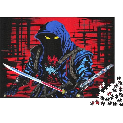 Espada Cool 1000 Teile Ninja Für Erwachsene Puzzles Wohnkultur Lernspiel Familia Challenging Games Geburtstag Entspannung Und Intelligenz 1000pcs (75x50cm) von PPSOAP