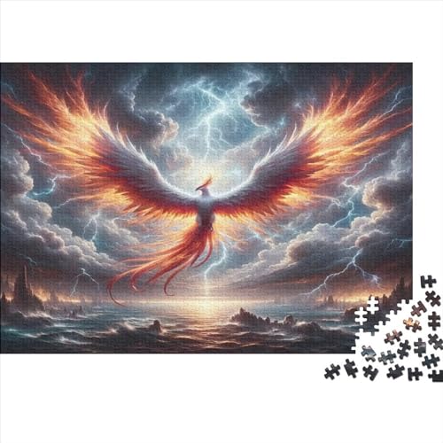 Fénix Puzzles Für Erwachsene 1000 Teile Tiereses míticos Familia Challenging Games Wohnkultur EduGatoional Game Geburtstag Stress Relief Toy 1000pcs (75x50cm) von PPSOAP