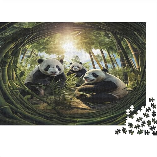 Panda 1000 Teile Tieres Erwachsene Puzzles Familia Challenging Games Wohnkultur Lernspiel Geburtstag Stress Relief Toy 1000pcs (75x50cm) von PPSOAP