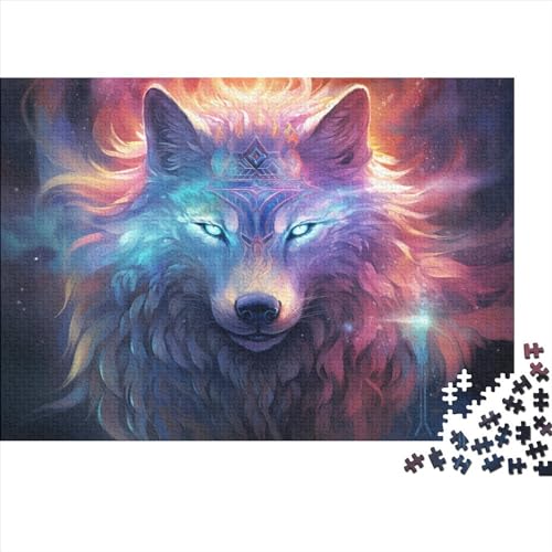 Rey Lobo Puzzles 1000 Teile Tieres Erwachsene Lernspiel Home Decor Geschicklichkeitsspiel Für Die Ganze Familie Geburtstag Stress Relief 1000pcs (75x50cm) von PPSOAP