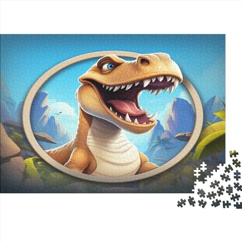 Tiranosaurio Rex Erwachsene Puzzle 1000 Teile Anime Dragón Familia Challenging Games Geburtstag Wohnkultur Lernspiel Entspannung Und Intelligenz 1000pcs (75x50cm) von PPSOAP