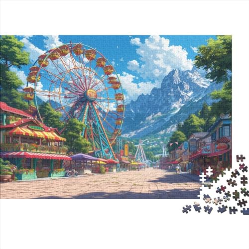 Vergnügungspark 1000 Teile Puzzle Für Erwachsene Geburtstag Home Decor Family Challenging Games Lernspiel Entspannung Und Intelligenz 1000pcs (75x50cm) von PPSOAP