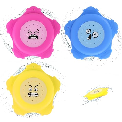 3 Stück Wasser Frisbee, Wiederverwendbar aus weichem Silikon Frisbee mit Spritzeffekt Für Strand, Extra Weiche Wurfscheibe aus Silikon, für Strand, Pool und Gartenspiele von cutlot