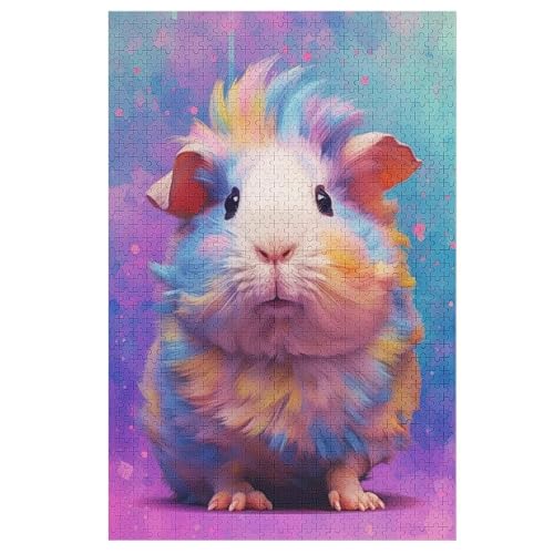 1000 Teile Puzzle Für Erwachsene, Guinea Schwein Animal -Puzzles, Kinder HolzPuzzle, Kreatives Puzzle, Geschenk Für Freunde Und Familie （78×53cm） von PPZYY