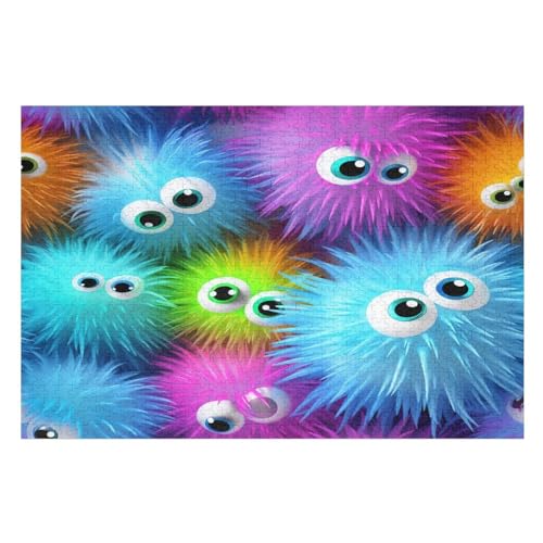 1000 Teile Puzzle Für Erwachsene, süße Kreatur -Puzzles, Kinder HolzPuzzle, Kreatives Puzzle, Geschenk Für Freunde Und Familie （75×50cm） von PPZYY