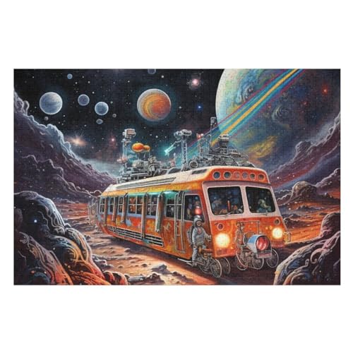 1000 Teile Puzzle Für Jugendliche,Bus Puzzles,Erwachsenenpuzzle,Holzpuzzles,Dekompressionsspiel,Spielzeugpuzzles （75×50cm） von PPZYY