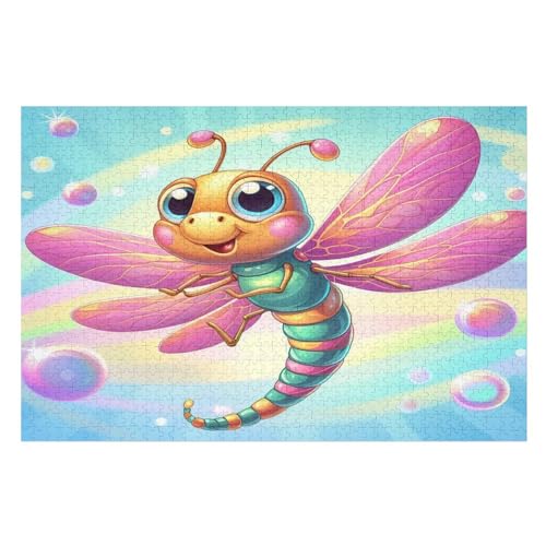 1000 Teile Puzzle Für Jungen Und Mädchen, Standard-Puzzles Drachefly Pattern, Familienspiele, （75×50cm） von PPZYY