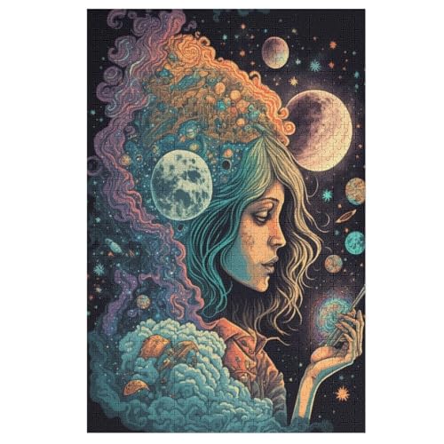 1000 Teile Puzzle Für Jungen Und Mädchen, Standard-Puzzles Kosmisches High, Familienspiele, （78×53cm） von PPZYY