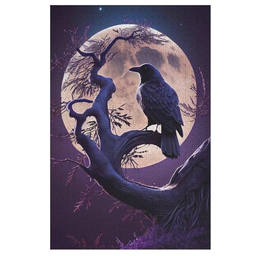 1000-teiliges Puzzle Für Erwachsene, Krähe -Puzzle, Dekompressionsspiel, Spielzeugpuzzles, Geburtstagsgeschenke （78×53cm） von PPZYY