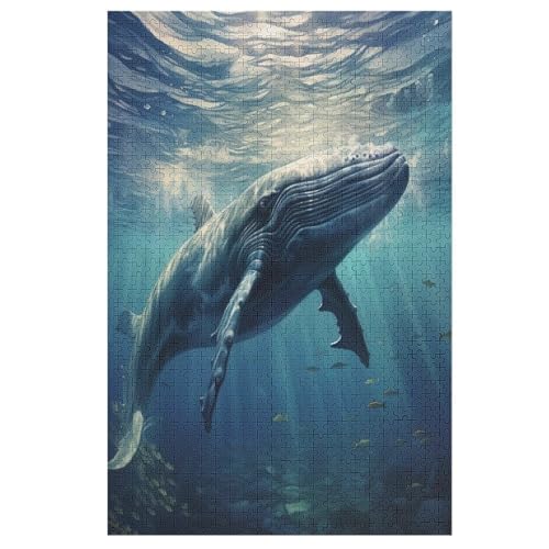 1000-teiliges Puzzle Für Erwachsene, Wal -Puzzles, Dekompressionsspiel, Spielzeugpuzzles, Geburtstagsgeschenke （78×53cm） von PPZYY