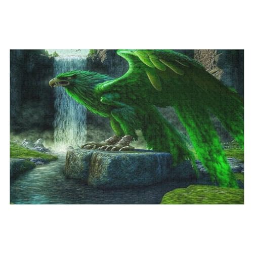 Adler -Puzzle, 1000 Teile,Holzpuzzle Für Erwachsene Kinder, Lustiges Spielzeug, Denkspiel, Bildungsspiel, （75×50cm） von PPZYY