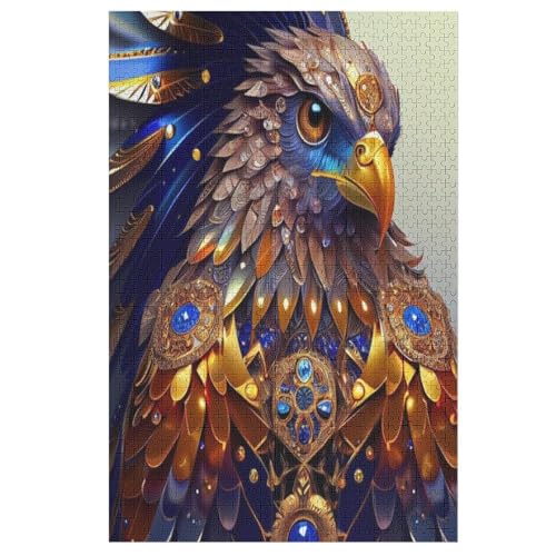 Adler -Puzzle, 1000 Teile,Holzpuzzle Für Erwachsene Kinder, Lustiges Spielzeug, Denkspiel, Bildungsspiel, （78×53cm） von PPZYY