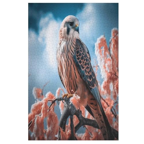 Adler -Puzzle, 1000 Teile,Holzpuzzle Für Erwachsene Kinder, Lustiges Spielzeug, Denkspiel, Bildungsspiel, （78×53cm） von PPZYY