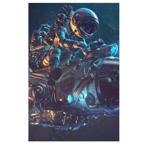 Astronaut-Puzzlespiel Aus Holz, 1000 Puzzleteile, Puzzle Für Teenager Und Erwachsene, Kreatives Spielzeug, Puzzles, （78×53cm） von PPZYY