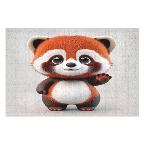 Bär Holzpuzzle - 1000 Teiliges Jigsaw Knobelspiel - Puzzle Für Erwachsene & Kinder - Outdoor & Reisespielzeug （75×50cm） von PPZYY