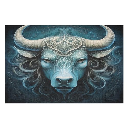 Bulle Puzzles 1000 Teile Erwachsener Kniffel Spaß Für Die Ganze Familie, Holzpuzzle Kinder Erwachsene, Impossible Puzzle Schwer （75×50cm） von PPZYY