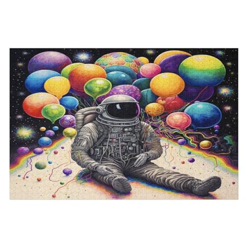 Colorful Planet Puzzles 1000 Teile Erwachsener Kniffel Spaß Für Die Ganze Familie, Holzpuzzle Kinder Erwachsene, Impossible Puzzle Schwer （75×50cm） von PPZYY