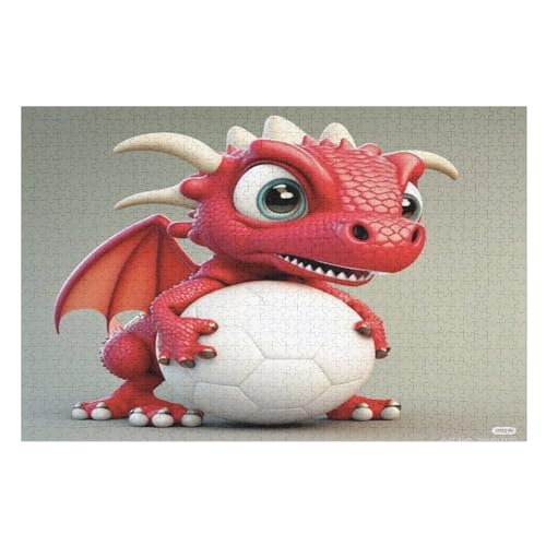 Flugsaurier Holzpuzzle 1000 Teile Klassische Puzzles Erwachsene Kinder Puzzle DIY Kit Holzspielzeug Einzigartiges Geschenk （75×50cm） von PPZYY