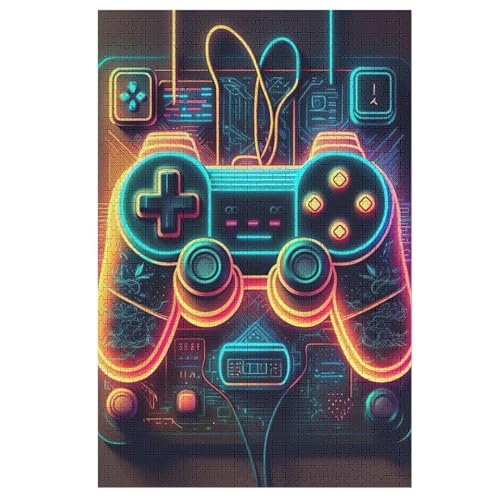 Gamepad-Puzzlespiel Aus Holz, 1000 Puzzleteile, Puzzle Für Teenager Und Erwachsene, Kreatives Spielzeug, Puzzles, （78×53cm） von PPZYY