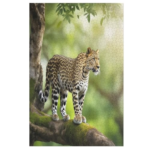 Gepard Puzzle 1000 Teile, Holzpuzzle Herausforderndes Geschicklichkeitsspiel Für Die Ganze Familie, Kinder Erwachsenenpuzzle Ab 12 Jahren （78×53cm） von PPZYY