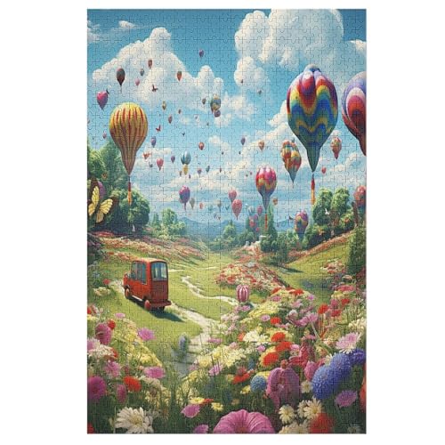 Heißluftballon -Puzzle, 1000 Teile,Holzpuzzle Für Erwachsene Kinder, Lustiges Spielzeug, Denkspiel, Bildungsspiel, （78×53cm） von PPZYY