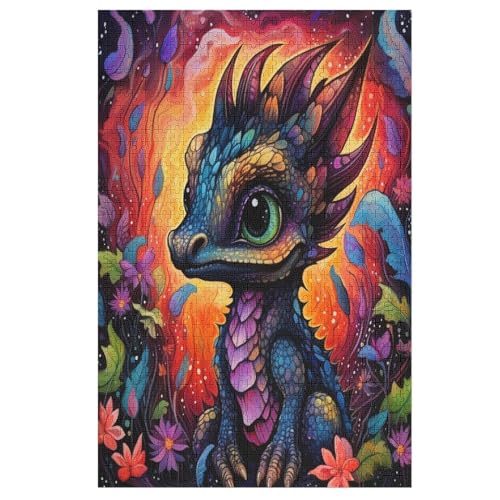 Holzpuzzle Dinosaurier Puzzle 1000 Teile Erwachsene Klassische Pädagogisches Spielzeug Kinder Lernspiel Herausforderndes Puzzles （78×53cm） von PPZYY
