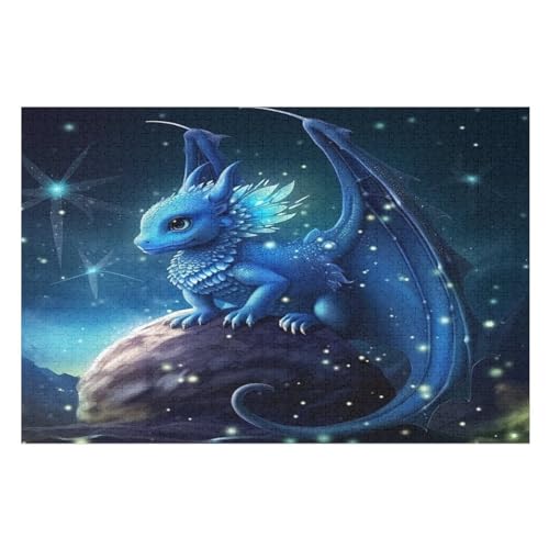 Holzpuzzle Flugsaurier Puzzle 1000 Teile Erwachsene Klassische Pädagogisches Spielzeug Kinder Lernspiel Herausforderndes Puzzles （75×50cm） von PPZYY