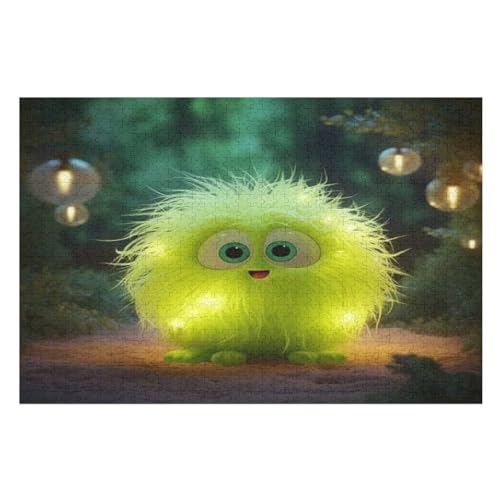 Holzpuzzle Süße Tiere Puzzle 1000 Teile Erwachsene Klassische Pädagogisches Spielzeug Kinder Lernspiel Herausforderndes Puzzles （75×50cm） von PPZYY
