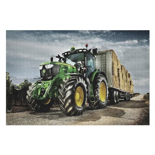Holzpuzzle Traktor Puzzle 1000 Teile Erwachsene Klassische Pädagogisches Spielzeug Kinder Lernspiel Herausforderndes Puzzles （75×50cm） von PPZYY