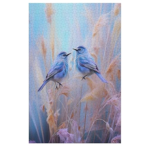 Holzpuzzle Vogel Puzzle 1000 Teile Erwachsene Klassische Pädagogisches Spielzeug Kinder Lernspiel Herausforderndes Puzzles （78×53cm） von PPZYY