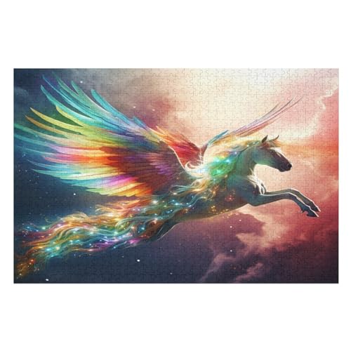 Horse Puzzle 1000 Teile, Holzpuzzle Herausforderndes Geschicklichkeitsspiel Für Die Ganze Familie, Kinder Erwachsenenpuzzle Ab 12 Jahren （75×50cm） von PPZYY