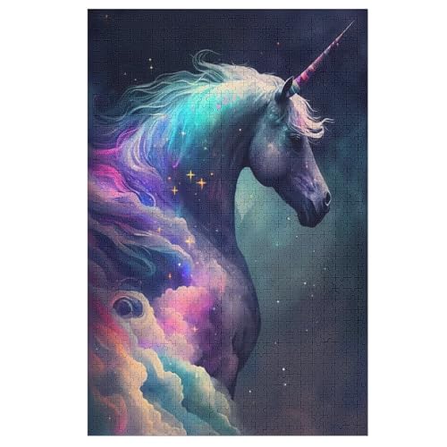 Horse Puzzles 1000 Teile Erwachsener Kniffel Spaß Für Die Ganze Familie, Holzpuzzle Kinder Erwachsene, Impossible Puzzle Schwer （78×53cm） von PPZYY