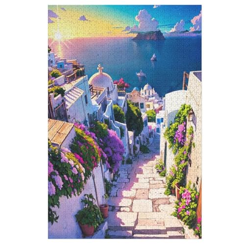 Japanischer Stil 1000 Teile Puzzle Für Erwachsene, Herausforderung Puzzles - Verringerter Druck Schwieriges Holzpuzzle Für Kinder 12+ （78×53cm） von PPZYY