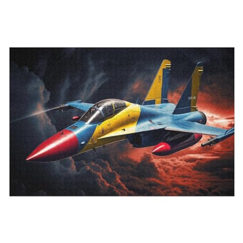 Kämpfer Holzpuzzle - 1000 Teiliges Jigsaw Knobelspiel - Puzzle Für Erwachsene & Kinder - Outdoor & Reisespielzeug （75×50cm） von PPZYY