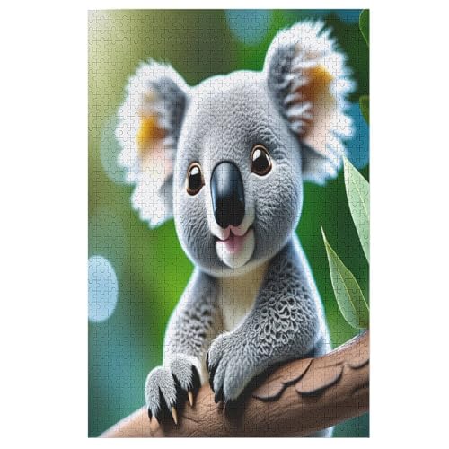 Koala 1000 Teile Puzzles Für Erwachsene,Holzpuzzle - Verringerter Druck Schwieriges Unmögliche Puzzle Für 12+ Kinder （78×53cm） von PPZYY