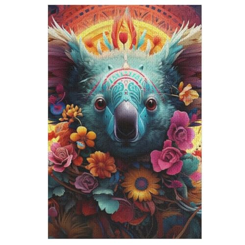 Koala -Puzzle, 1000 Teile,Holzpuzzle Für Erwachsene Kinder, Lustiges Spielzeug, Denkspiel, Bildungsspiel, （78×53cm） von PPZYY