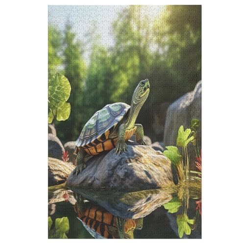 Meeresschildkröten-Puzzlespiel Aus Holz, 1000 Puzzleteile, Puzzle Für Teenager Und Erwachsene, Kreatives Spielzeug, Puzzles, （78×53cm） von PPZYY