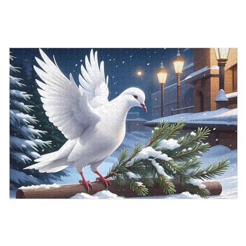 Möwe Puzzles 1000 Teile Erwachsener Kniffel Spaß Für Die Ganze Familie, Holzpuzzle Kinder Erwachsene, Impossible Puzzle Schwer （75×50cm） von PPZYY