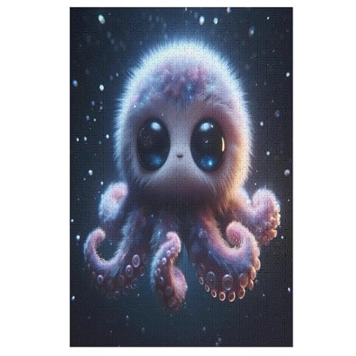 Oktopus-Puzzlespiel Aus Holz, 1000 Puzzleteile, Puzzle Für Teenager Und Erwachsene, Kreatives Spielzeug, Puzzles, （78×53cm） von PPZYY