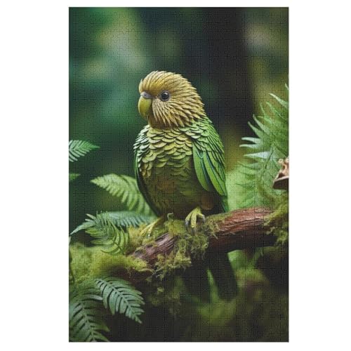 Papagei Holzpuzzle Für Erwachsene Teenager Stress Abbauen Familien-Puzzlespiel Poster 1000-teiliges Puzzle Kinder Lernspiel （78×53cm） von PPZYY