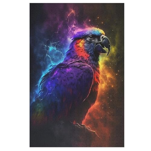 Papagei Puzzle 1000 Teile, Holzpuzzle Herausforderndes Geschicklichkeitsspiel Für Die Ganze Familie, Kinder Erwachsenenpuzzle Ab 12 Jahren （78×53cm） von PPZYY